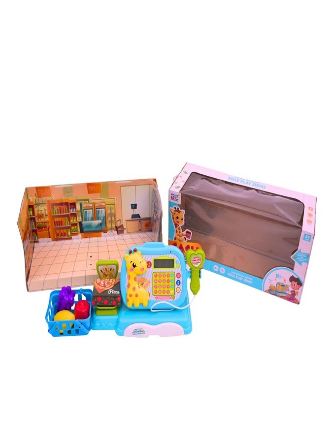 iLearnNGrow Kids Cash Register Toy with Calculator, Play Money & Accessories | Educational Pretend Play Toy for Boys & Girls | Learning Maths, Counting & Role Play | Age 3+ Years - Image 1